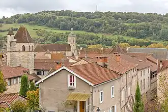 A view of Figeac from the parvise of Notre-Dame-du-Puy church.