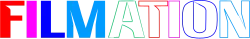 "FILMATION" written in several colors and "Presents" written in white on a black background