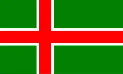 Unofficial flag of the Swedish province of Småland
