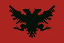 The flag held at the Congress of Lushnjë.