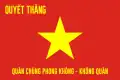 Flag of the Vietnam People's Air Force, being VPA flag further defaced with the service's Vietnamese name below the star
