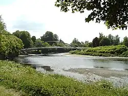 Footbridge over the River Nith Walkway linking Castledykes and Troqueer