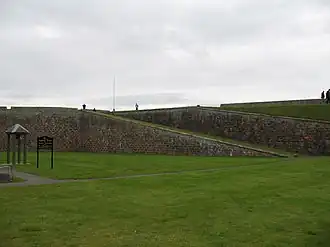 Ramps were used for rapid access to the ramparts