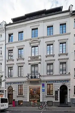 Kaiserhofstraße 15, built 1879. Neo-Renaissance building in the Neoclassicist tradition. The building is under cultural heritage protection.