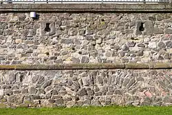 Embrasures in the Main wall