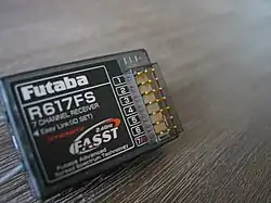 A Futaba 2.4GHz 7-channel receiver