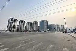Newly completed buildings near Shangezhuang station, Cuigezhuang