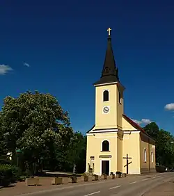 The catholic church in Günselsdorf