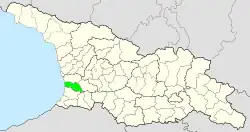Location of the municipality within Georgia