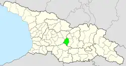Location of Khashuri Municipality in Georgia