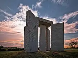 The Guidestones as they stood in 2009.