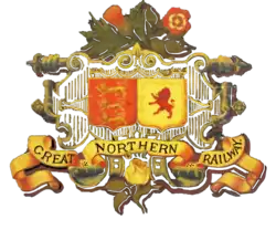 The coat of arms of the railway company