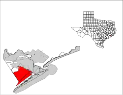 Location in the state of Texas