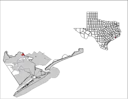 Location of Kemah, Texas