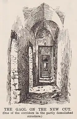 Gaol on the New Cut, interior, 1908