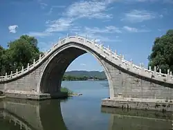 Image 73Jade Belt Bridge, a moon bridge at the Summer Palace, Beijing (from History of gardening)