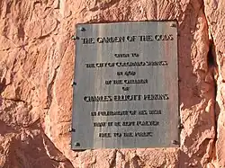 Dedication plaque