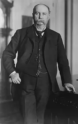 a three-quarter length portrait of Garret Augustus Hobart