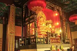 The Buddha Shijiamouni at the Mahavira Hall.