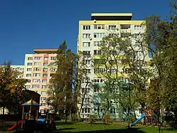 Apartment buildings in Rudno