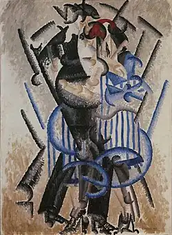 La danse de l'ours au Moulin Rouge, 1913, oil on canvas, 100 x 73.5 cm, Musée National d'Art Moderne, Paris