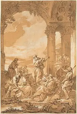 Saint Paul Preaching in Athens, 1734, National Gallery of Art