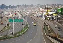 Githurai viewed from Thika road.