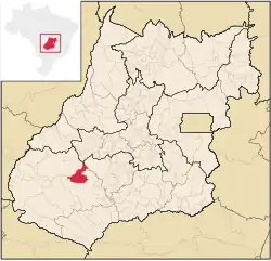 Location in Goiás state