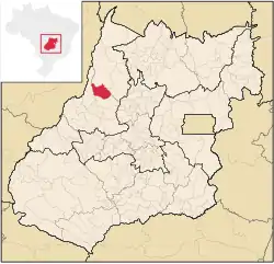 Location in Goiás state