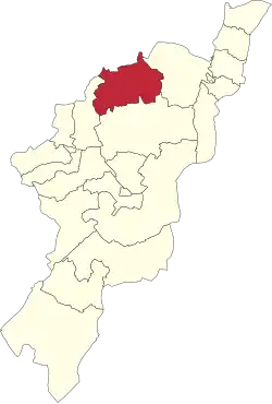 Map of Adamawa State highlighting Gombi