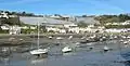 A view across the harbour from the pier at low tide