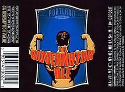 The Governator Ale product label
