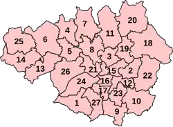 Parliamentary constituencies in Greater Manchester (2024-present)