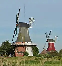 Image 21Two smock mills with a stage in Greetsiel, Germany (from Windmill)
