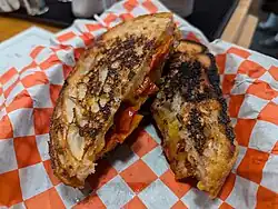 Grilled cheese with tomatoes