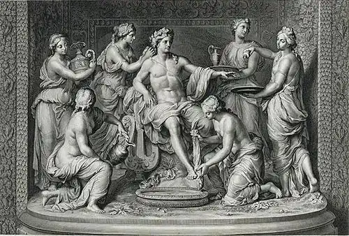 Apollo attended by nymphs by François Girardon and Thomas Regnaudin, ca. 1670