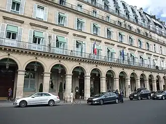 Le Meurice pictured on the streets of Paris