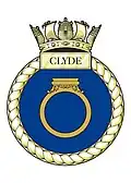HMS Clyde's crest