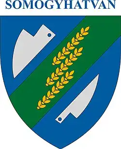 Coat of arms of Somogyhatvan, Hungary
