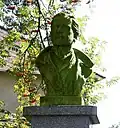 Cpt. Ľudovít Kukorelli memorial bust in Habura