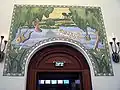 Mural inspired by Psalm 137: "By the rivers of Babylon"
