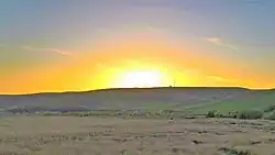 The bombing decoy was toward the summit of Hameldon Hill