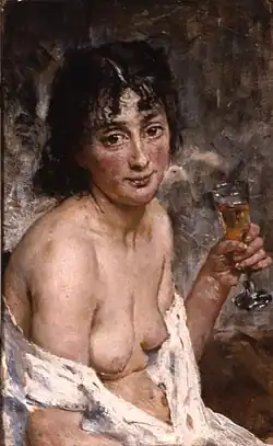 The Champagne Girl (1881, Champagnepiken)