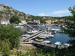 View of the village harbour