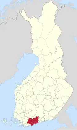 Location of Helsinki sub-region