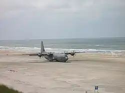 A C-130 Hercules in Vejers Strand