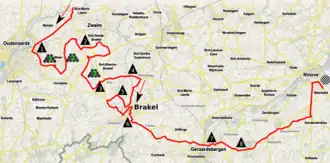 Final 90 km of the race