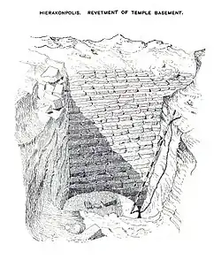 Hierakonpolis revetment of Temple basement