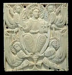8th century plaque from ?a book cover