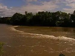 Hindostan Falls during high water on the East Fork White River